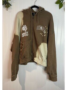 Wolves Forever Dare Sport Brown Hoodie Limited Edition 178/1000 Cotton Medium